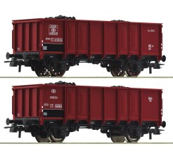 Roco 76061 2-Set Offene G&uuml;terwagen Ep. III SNCB