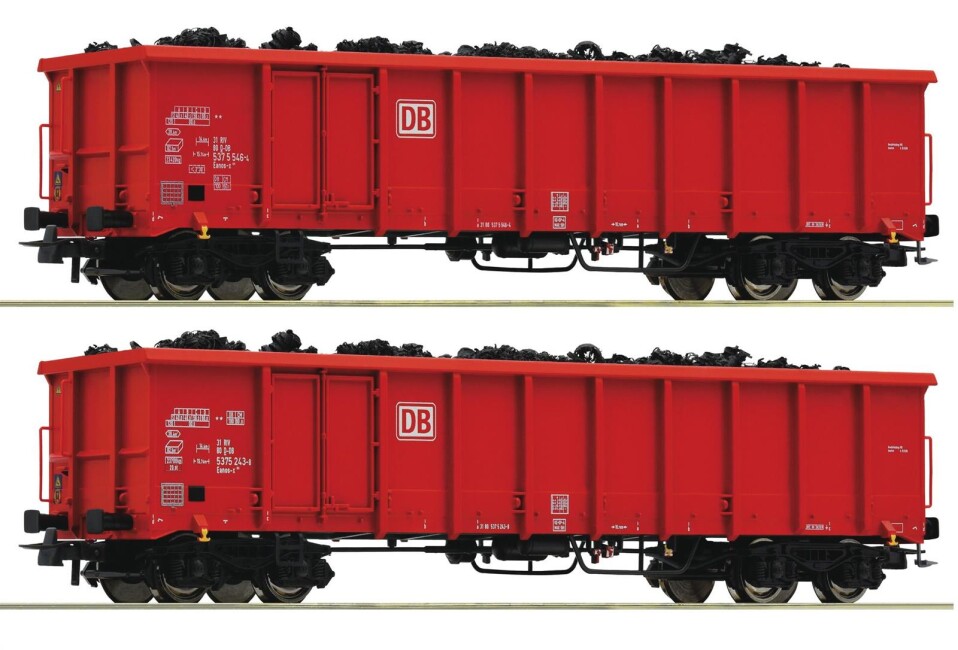 Roco 76726 2-Set Offene Güterwagen Ep. VI DB AG