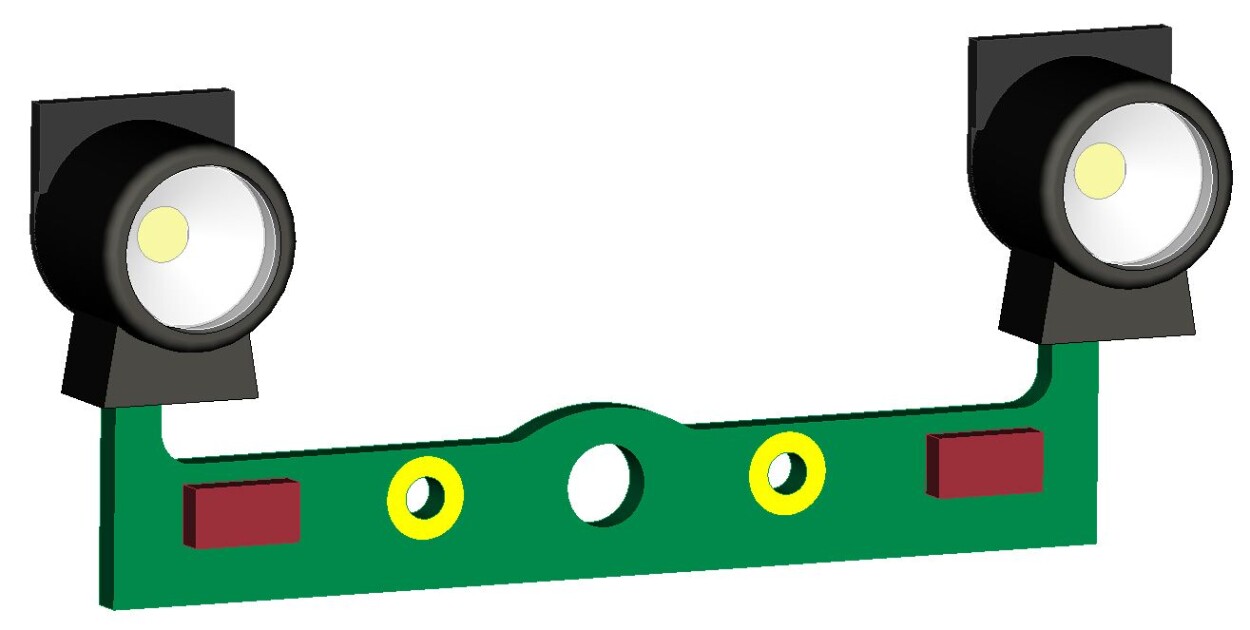 fischer-modell 20006170 Laterne Altbau-E-Lok auf Leiterplatte