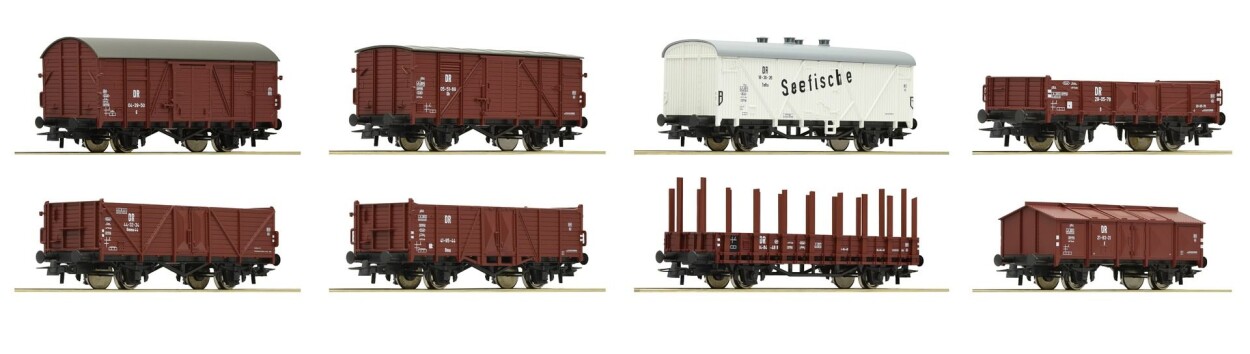 Roco 67127 8-Set Güterwagen Ep. III DR