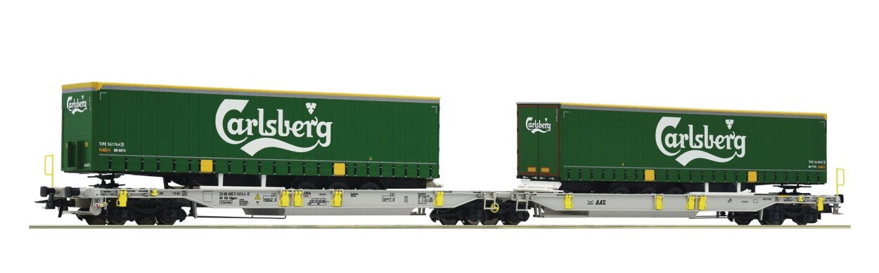 Roco 76432 Doppeltaschen-Gelenkwagen "Carlsberg", Ep. VI AAE