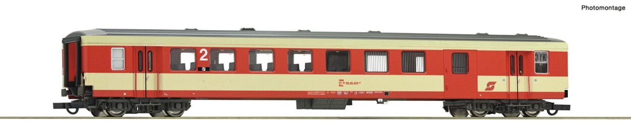 Roco 74697 Schlierenwagen 2. Kl./Gepäck Ep. V ÖBB