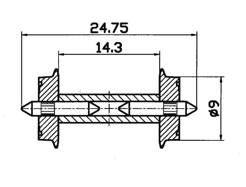 Roco 40191 DC-NEM-Normradsatz 2 Stk.