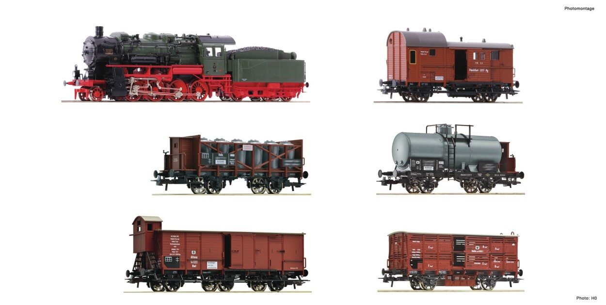 Fleischmann 781210 6-Set BR 56 „Preußischer Güterzug“ Ep. I K.P.E.V.