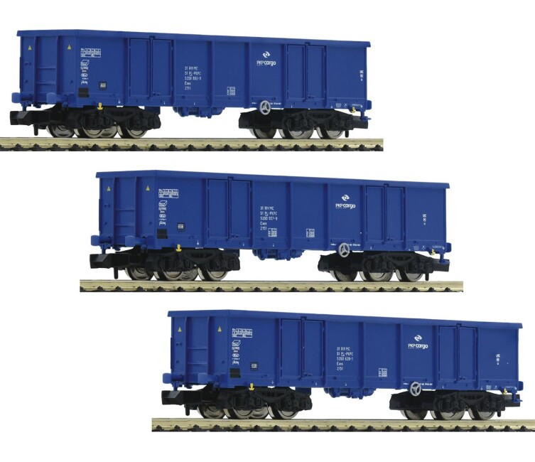 Fleischmann 852329 3-Set Offene Güterwagen Ep. VI PKP Cargo