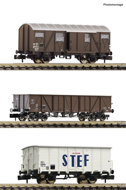 Fleischmann 880904 3-Set Güterwagen Ep. III SNCF