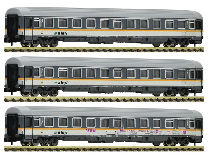 Fleischmann 881901 3-Set Eurofima-Wagen Ep. VI alex