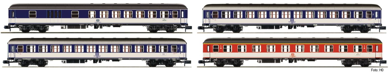 Fleischmann 881908 4-Set Personenwagen Ep. IV DB