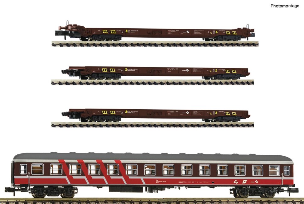 Fleischmann 881914 4-Set Rollende Landstraße Ep. V ÖBB