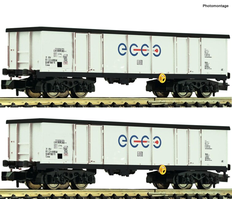 Fleischmann 841014 2-Set Güterwagen  Ep. VI Ecco Rail