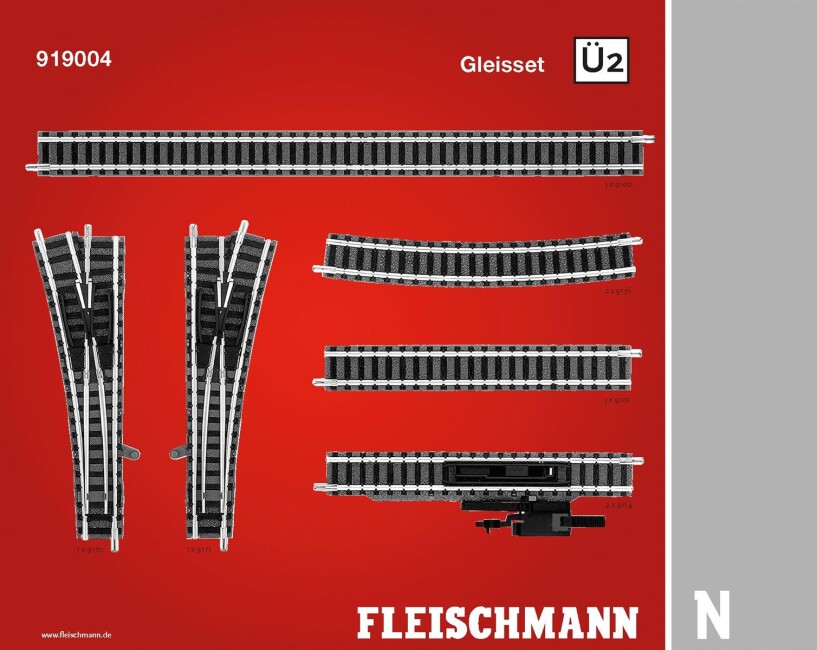 Fleischmann 919004 Gleisset Ü2, Überholgleis 2