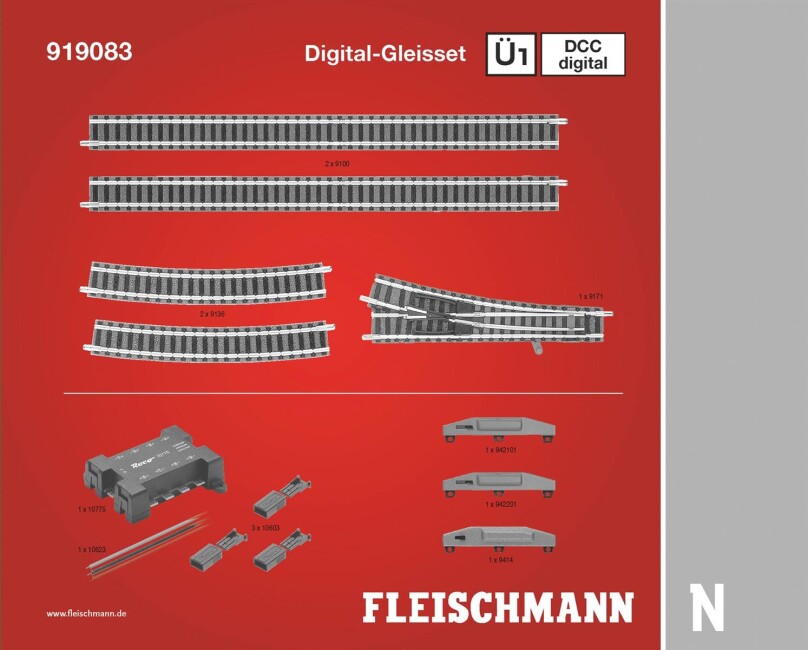 Fleischmann 919083 DCC digital, Gleisset Ü1