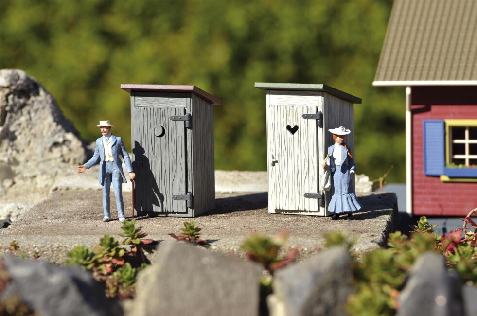 PIKO 62719 Fertigmodell Toilettenhäuschen 2 Stk.