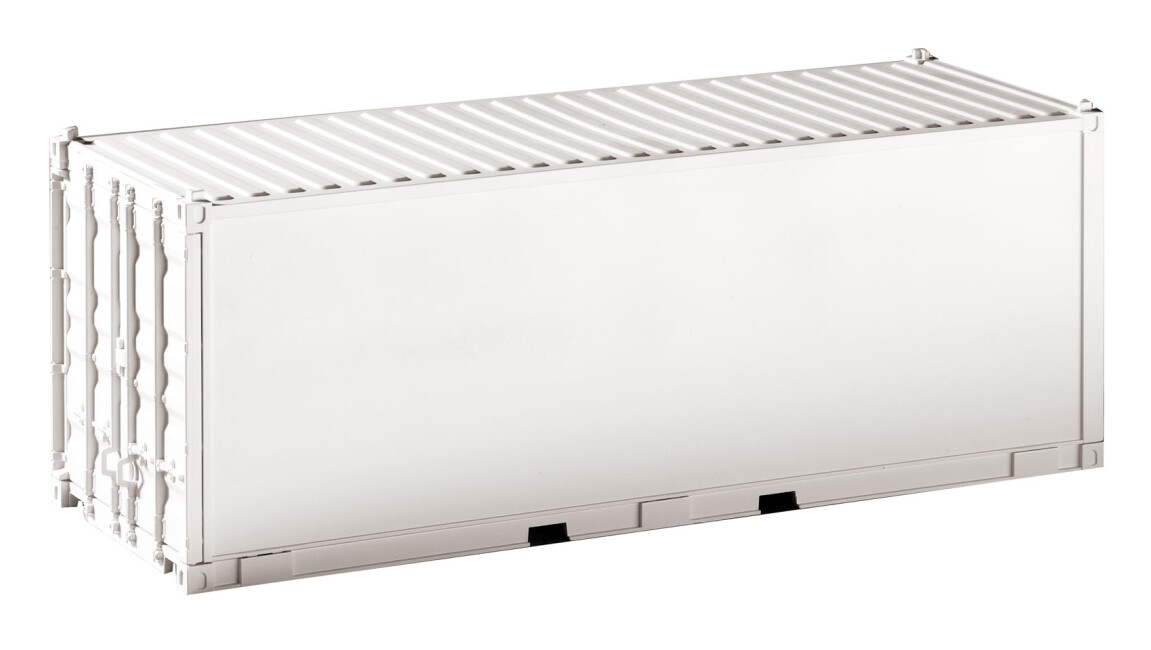 PIKO 36302 Container 20 unbedruckt, weiß, glatt