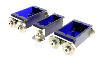 Massoth 8101200 Rollpr&uuml;fstand Spur G, blau transparent (Set f&uuml;r zwei Achsen)