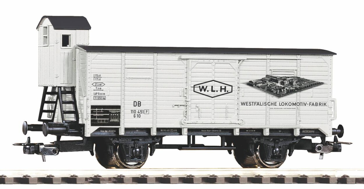 PIKO 54736 Gedeckter Güterwagen "Westfälische Lokomotivfabrik Reuschling", Ep. III DB