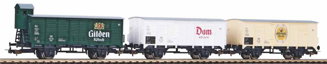 PIKO 58372 3-Set Bierwagen "Kölsch", Ep. III DB