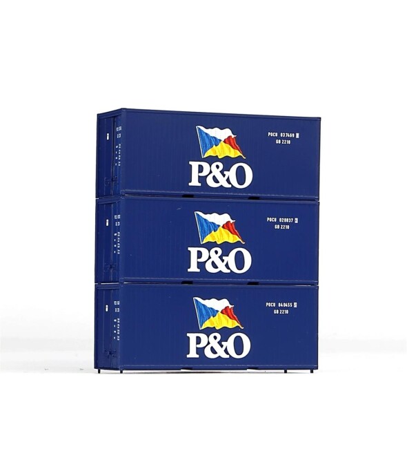 PIKO 56200 3-Set 20 Container P&O