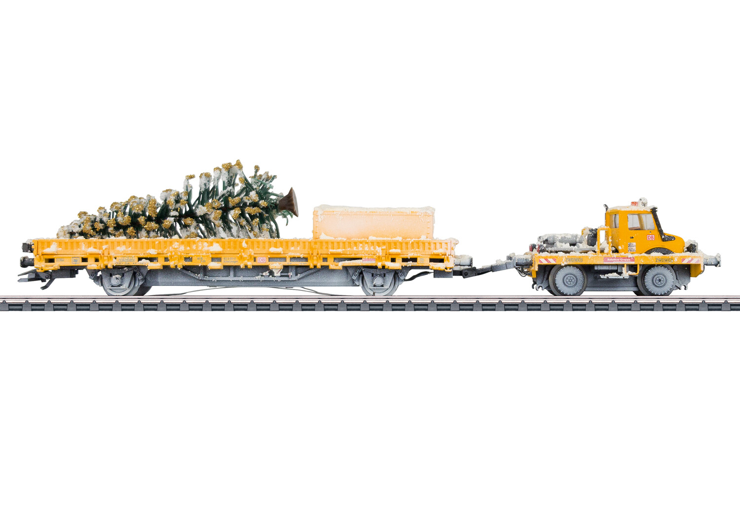 Märklin 39942 Zweiwege-Unimog Weihnachtsbaum-Transport