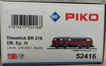 PIKO 52416 BR216 Diesellok Ep. IV DB Sound