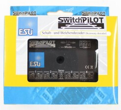 ESU 51820 SwitchPilot V2.0, 4-fach Magnetartikeldecoder, 2xServo, DCC/MM, 1A, updatef&auml;hig
