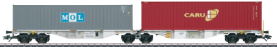 M&auml;rklin 47811 Doppel-Containertragwagen Sggrss 80...