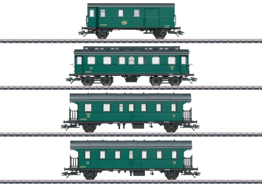 Märklin 43054 4-Set Personenwagen 2./3. Kl. Ep. III SNCB