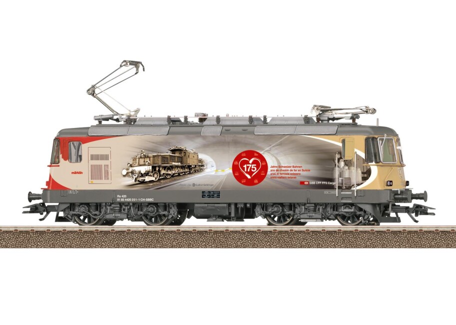 Trix 25875 Re420 "175 Jahre Schweizer Bahnen" E-Lok, Re 420 251-1 Ep. VI SBB Cargo Sound