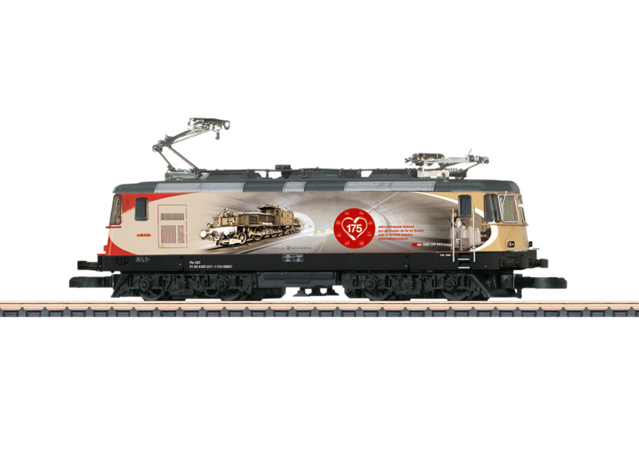 Märklin 88596 Re420 "175 Jahre Schweizer Bahnen" E-Lok, Re 420 251-1 Ep. VI SBB Cargo