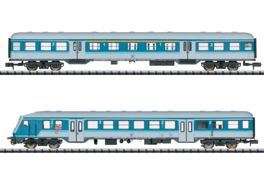 Minitrix 18262 Wagen-Set "Blaulinge" (2 er Set) Ep. VI GfF