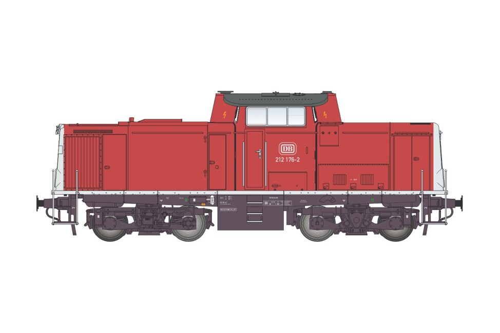 Lenz 40134-13 Editionmod. Diesellok BR212, DB, orientrot