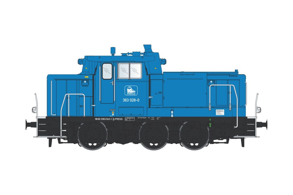 Lenz 40143-07 Editionmod. Diesellok 363 028-0 , Pressnitztalbahn