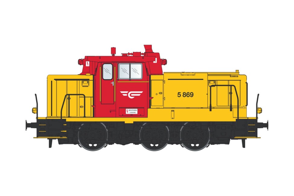 Lenz 40143-08 Editionmod. Diesellok BR Di5 869, NSB