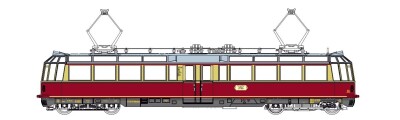 KRES 51020100 Gl&auml;serner Zug ET 9101 rot-beige Ep. III DB