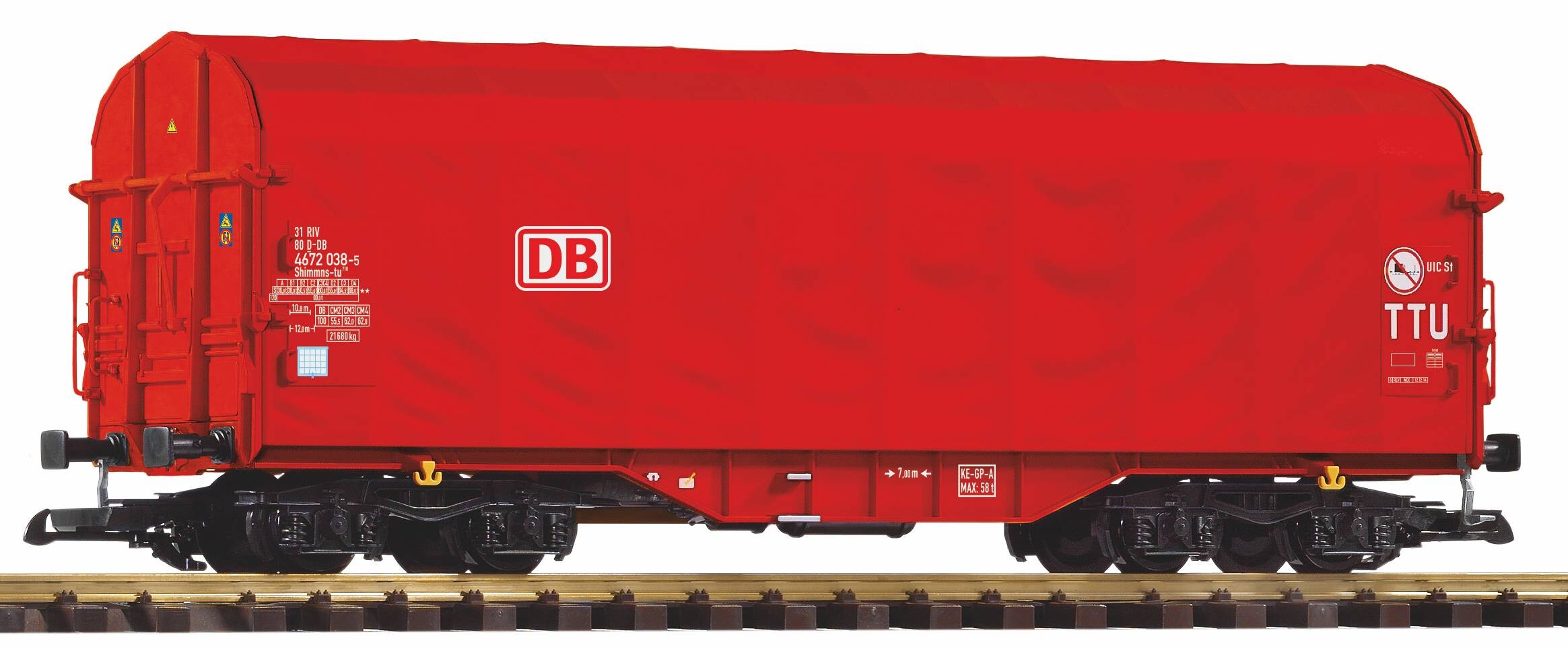 PIKO 37724 Schiebeplanenwagen Shimmns Ep. V DB Cargo, 154,10
