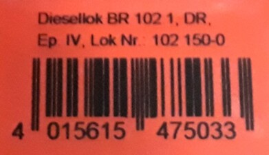 PIKO 47503-2 BR102.1 Diesellok 102 150-0 orange Ep. VI DR