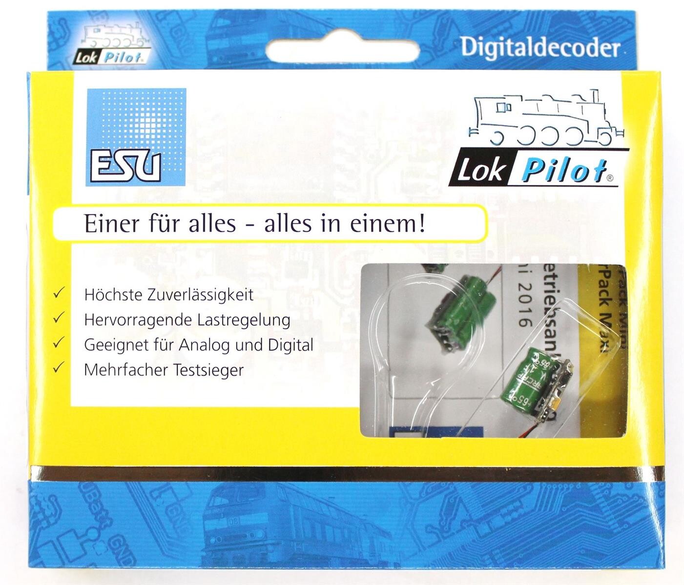 ESU 54671 PowerPack Mini, Energiespeicher für LokPilot V4.0 & LokSoun, 35,90