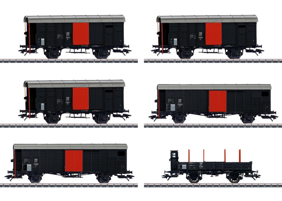 Märklin 46050 Güterwagen-Set zum "Köfferli" Ep. II SBB