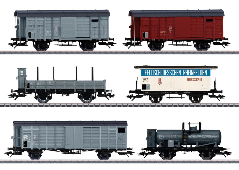 Märklin 46520 Güterwagen-Set zum "Köfferli" Ep. II SBB