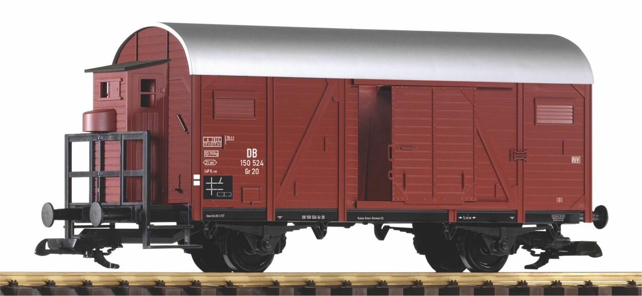PIKO 37968 Gedeckter Güterwagen m.Bh. Ep. III DB