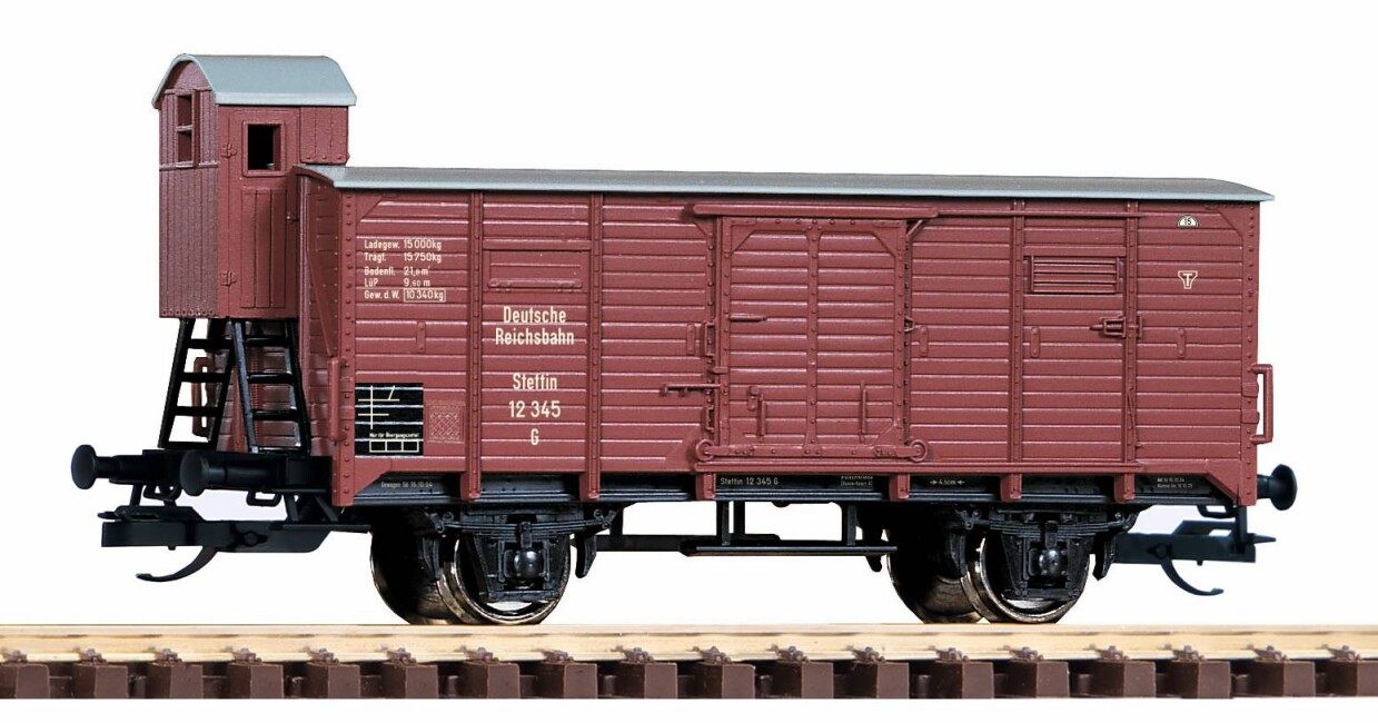 PIKO 47766 Güterwagen G02 m. Bhs Ep. II DRG