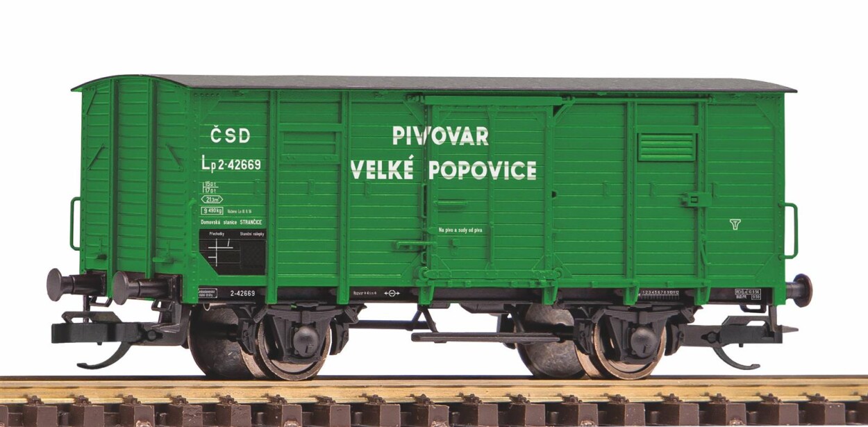 PIKO 47769 Gedeckter Güterwagen G02 Zt Popopovice Ep. III CSD
