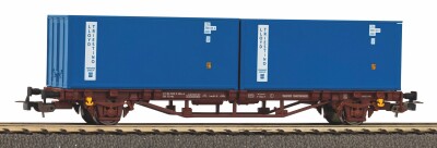 PIKO 58755 Containertragwagen mit 2x 20 Container Ep. IV FS