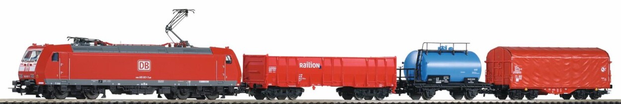 PIKO 59015 SmartControl WLAN Set Güterzug BR 185 mit 3 wg. Ep. VI DB AG