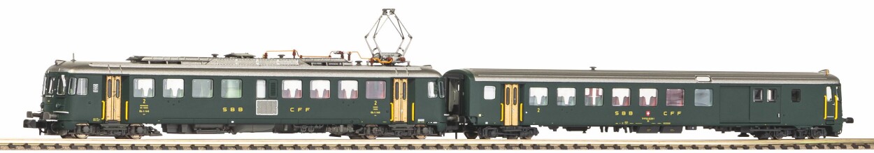 PIKO 94167 Triebwagen Set RBe 4/4 +  Bt Steuerwagen Ep. IV SBB  Sound