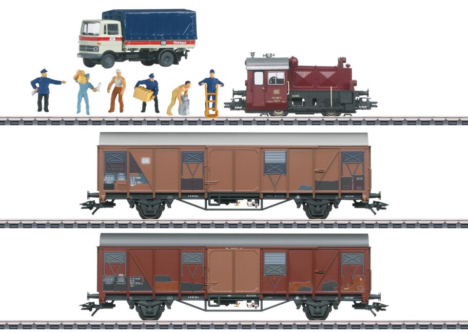 Märklin 26616 10er Set mit Köf II + 2 Güterwagen + LKW  Ep. IV DB Sound