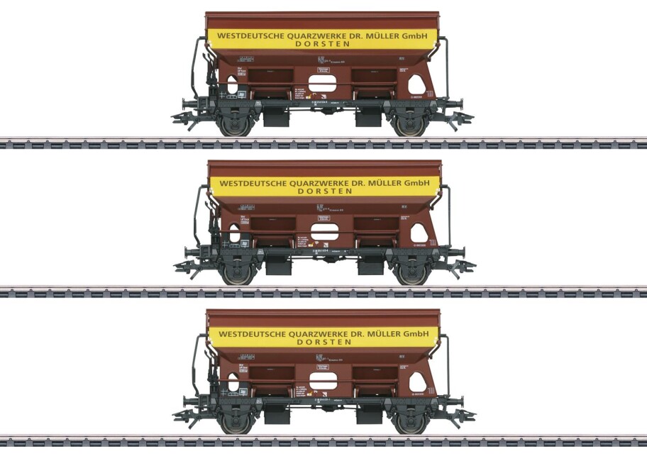 Märklin 46335 3er Set Schwenkdachwagen Tdgs Ep. IV DB