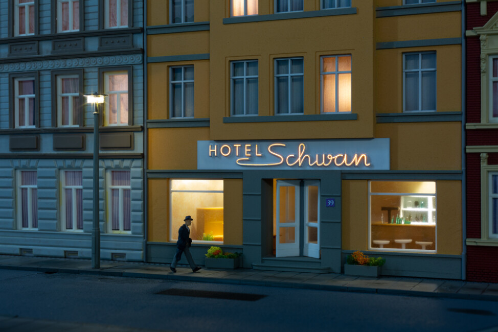 Auhagen 58101 Neonlicht "Hotel Schwan“ USB LED Beleuchtung