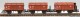 PMT 65290 3er Set G&uuml;terwagen Klappdeckelwagen Ep. III DR