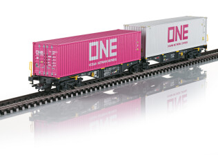 M&auml;rklin 47814 Container Doppel-Tragwagen Sggrss 80 RailR NL Ep. VI Pivat